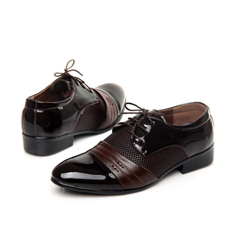 Classical Men Dress Flat Shoes Luxury Men's Business Oxfords Casual Shoe Black / Brown Leather Derby Shoes-Dollar Bargains Online Shopping Australia
