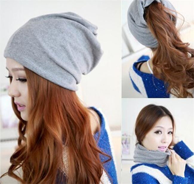 5 Colors Cotton Women Beanies Caps Spring Women Beanie Hat For Women Caps 3 Way To Wear Bonnet-Dollar Bargains Online Shopping Australia