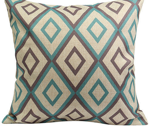Vintage Geometric Flower Cotton Linen Throw Pillow Case Cushion Cover Home A6UL-Dollar Bargains Online Shopping Australia