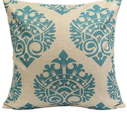 Vintage Geometric Flower Cotton Linen Throw Pillow Case Cushion Cover Home A6UL-Dollar Bargains Online Shopping Australia