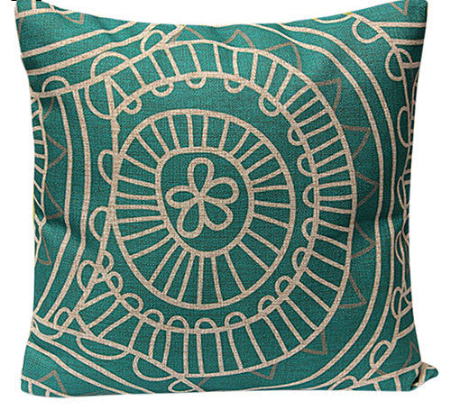 Vintage Geometric Flower Cotton Linen Throw Pillow Case Cushion Cover Home A6UL-Dollar Bargains Online Shopping Australia