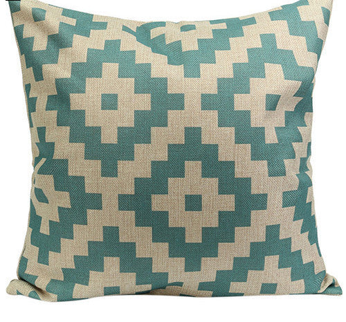 Vintage Geometric Flower Cotton Linen Throw Pillow Case Cushion Cover Home A6UL-Dollar Bargains Online Shopping Australia