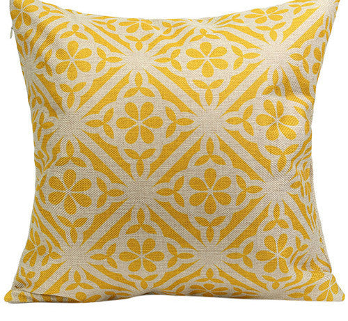 Vintage Geometric Flower Cotton Linen Throw Pillow Case Cushion Cover Home A6UL-Dollar Bargains Online Shopping Australia
