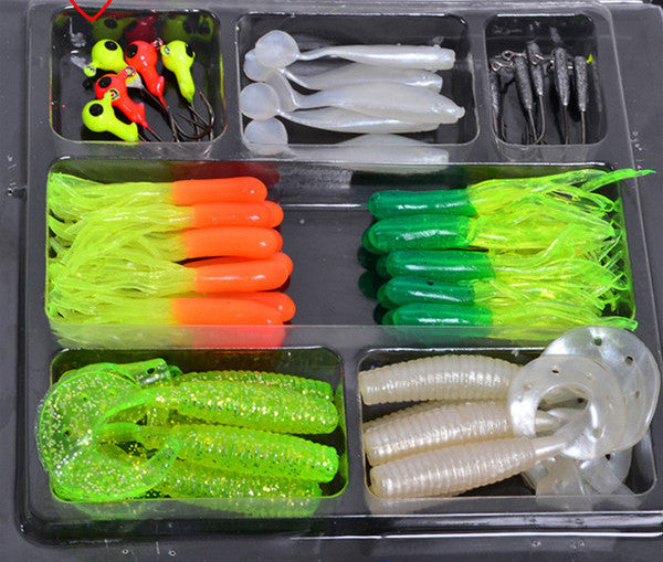 SeaKnight 35 soft bait small 10 lead head hook lure combination set soft fishing lure set soft bait fishing tackle-Dollar Bargains Online Shopping Australia