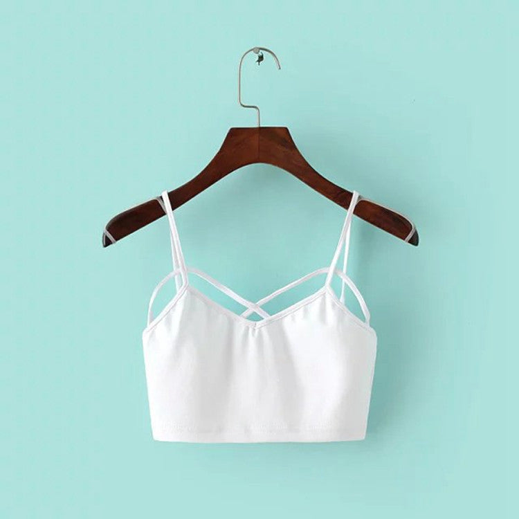 1 PC Sexy Women Female Strappy Cut Out Bra Bralette Bustier Crop Top Cropped Tops Tank Blusa-Dollar Bargains Online Shopping Australia