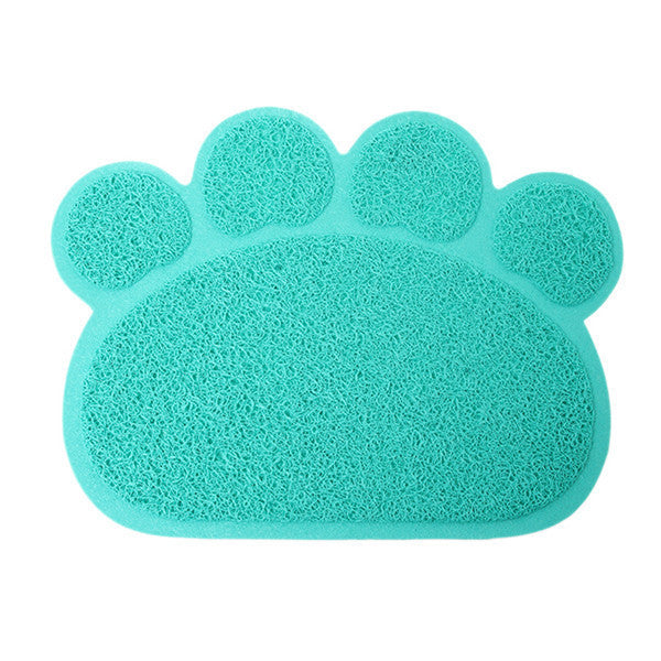 Pet Dog Puppy Cat Feeding Mat Pad Cute Paw PVC Bed Dish Bowl Food Water Feed Placemat Wipe Clean Pet Supplies PC674516-Dollar Bargains Online Shopping Australia
