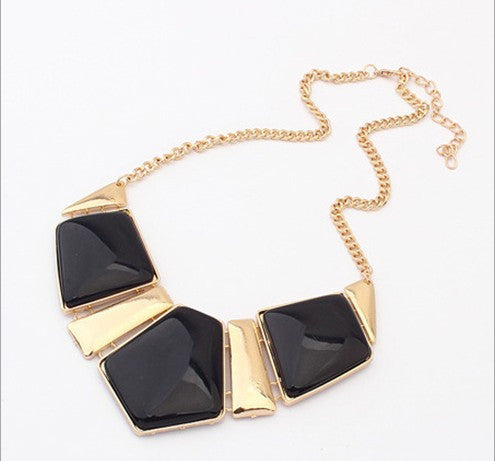 Fashion Jewelry Female Big Imitation Gem Stone Necklace For Women Statement Necklaces 2N025-Dollar Bargains Online Shopping Australia