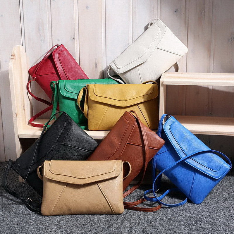 Casual Vintage Women Crossbody Messenger Bags Lidies Mujer Leathe Retro Envelope Handbag Clutches Purse Sling Shoulder Bag Solid-Dollar Bargains Online Shopping Australia