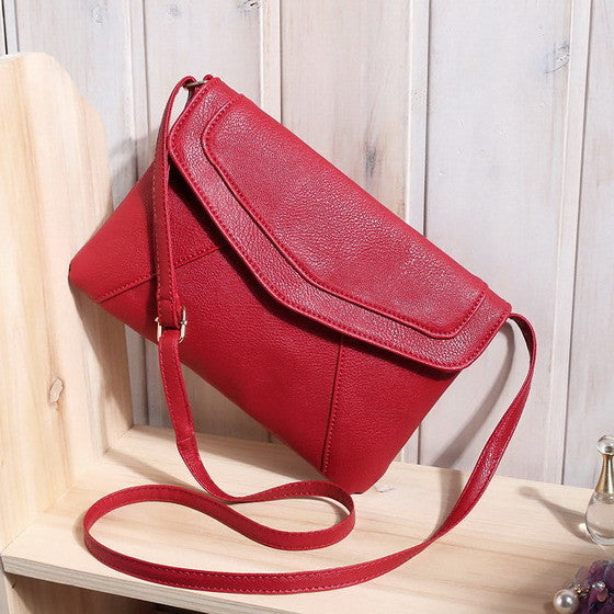 Casual Vintage Women Crossbody Messenger Bags Lidies Mujer Leathe Retro Envelope Handbag Clutches Purse Sling Shoulder Bag Solid-Dollar Bargains Online Shopping Australia