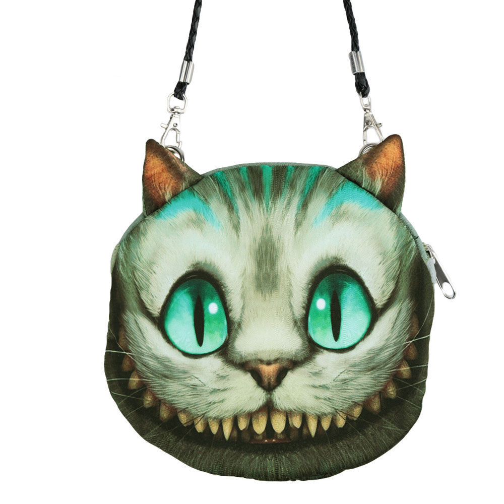 Women Cute MIni Bag Cat Face Cartoon Print Shoulder Bag Zipper Closure Crossbody Bag Coin Purse Clutch Bag 17 Types Pouch Bag-Dollar Bargains Online Shopping Australia