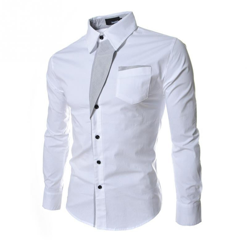 Slim Fashion Men Shirt Brand Casual Long-Sleeved-Dollar Bargains Online Shopping Australia
