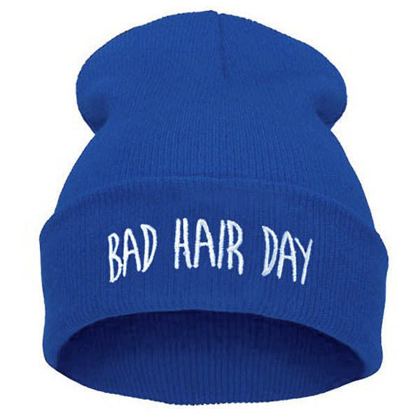 VOGUE Diamond bad hair day knit bonnet winter hat beanies for men women ski skullies-Dollar Bargains Online Shopping Australia
