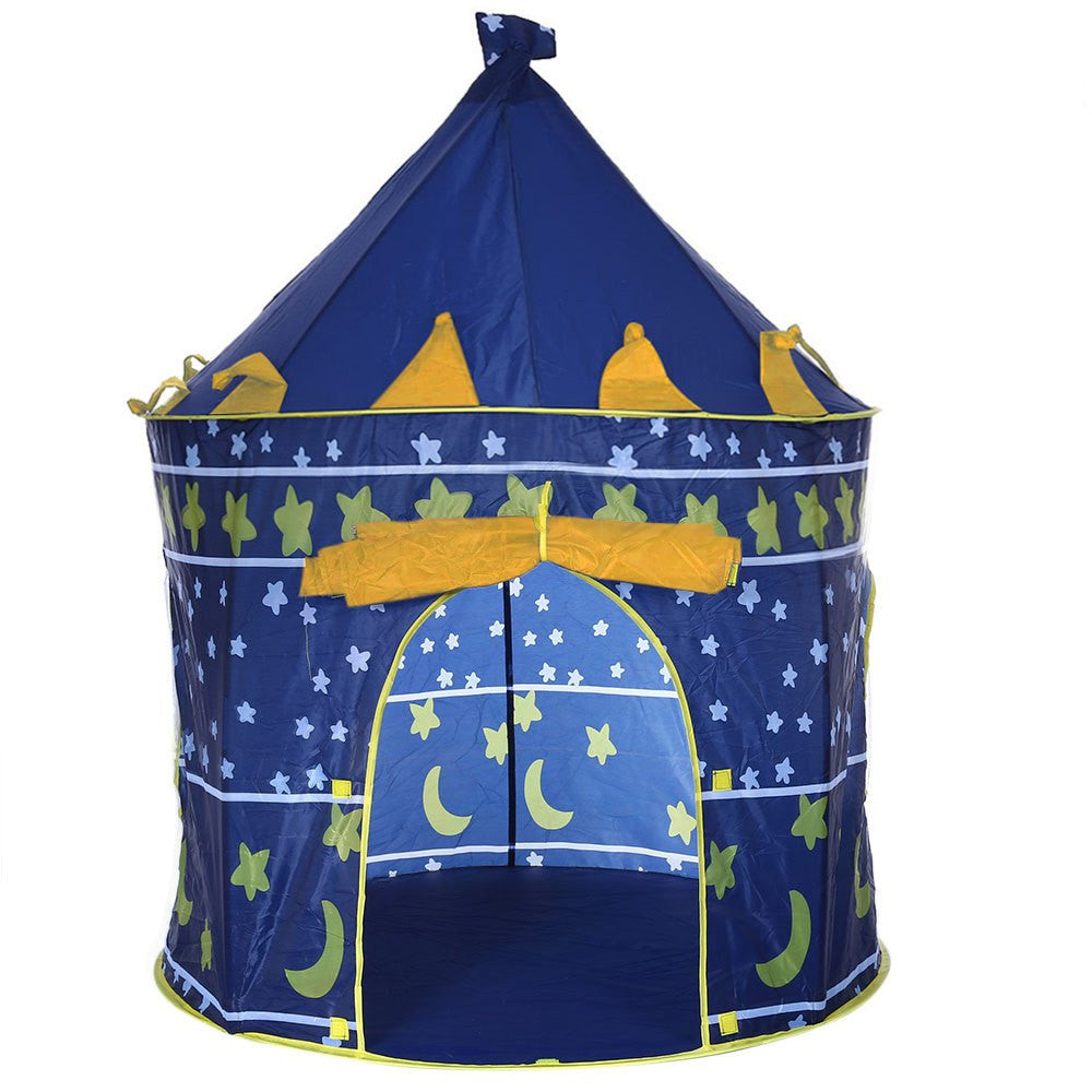 2 Colors Portable Foldable Play Tent Prince Folding Tent Kids Children Boy Castle Cubby Play House Kids Gifts Outdoor Toy Tents-Dollar Bargains Online Shopping Australia