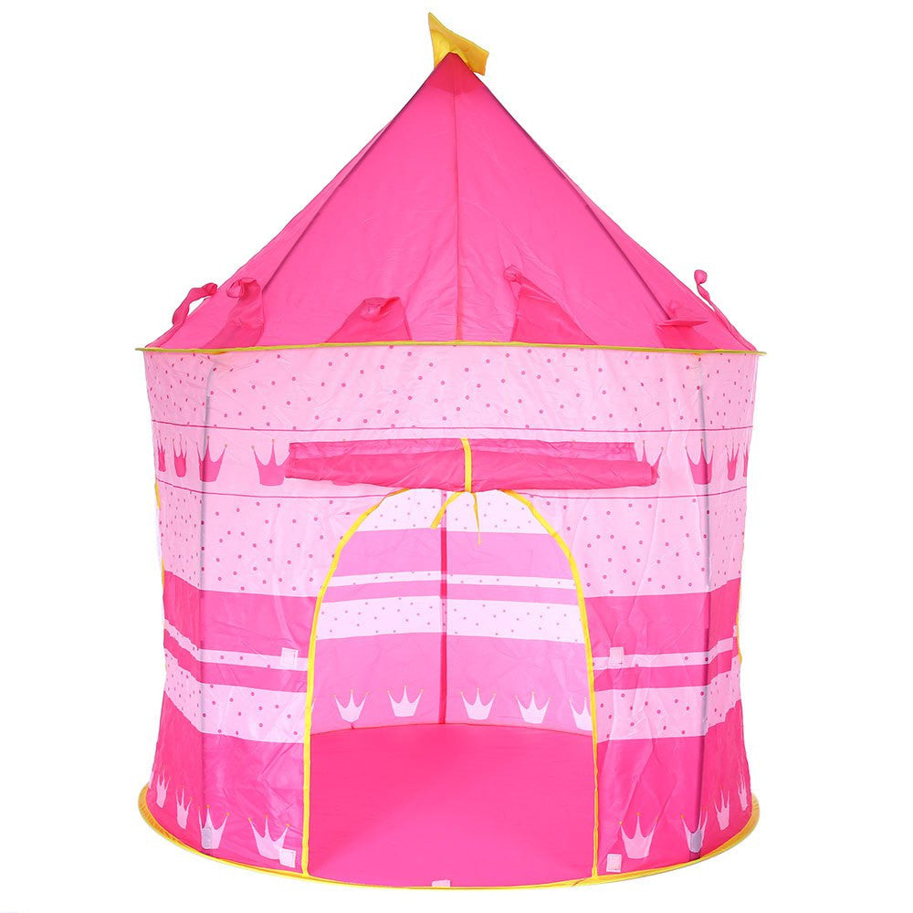 2 Colors Portable Foldable Play Tent Prince Folding Tent Kids Children Boy Castle Cubby Play House Kids Gifts Outdoor Toy Tents-Dollar Bargains Online Shopping Australia