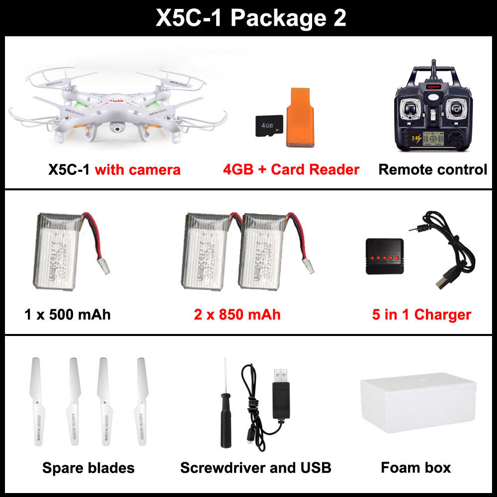 Syma X5C-1 Quadcopter Drone With Camera or Syma X5-1 rc helicopter-Dollar Bargains Online Shopping Australia