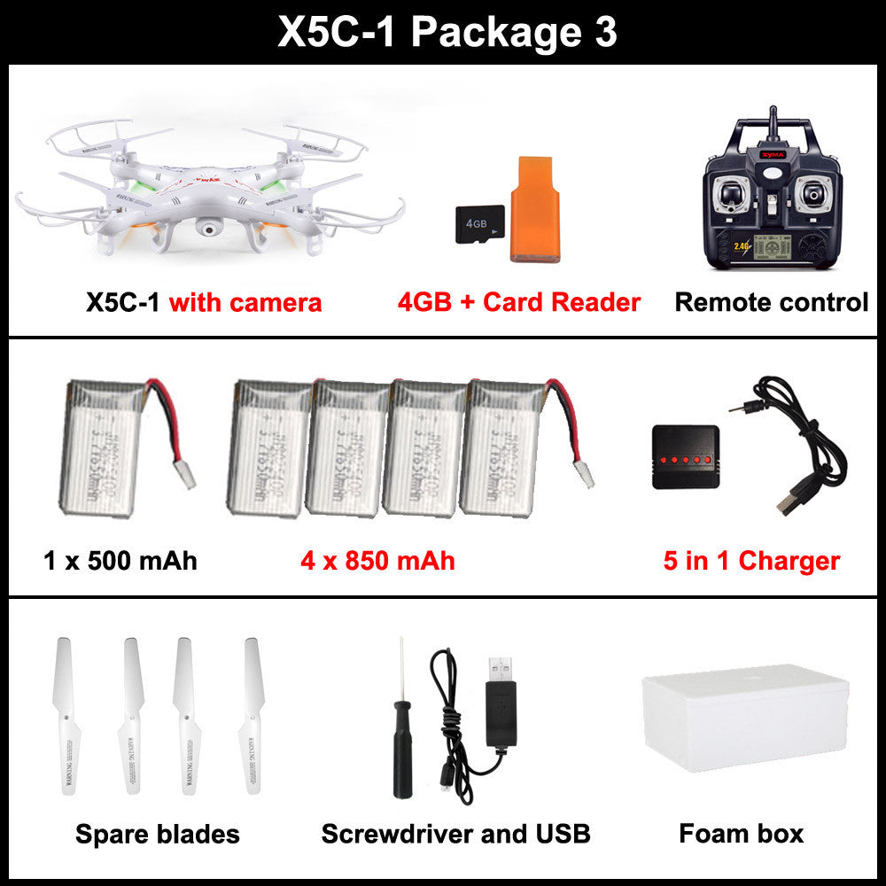 Syma X5C-1 Quadcopter Drone With Camera or Syma X5-1 rc helicopter-Dollar Bargains Online Shopping Australia
