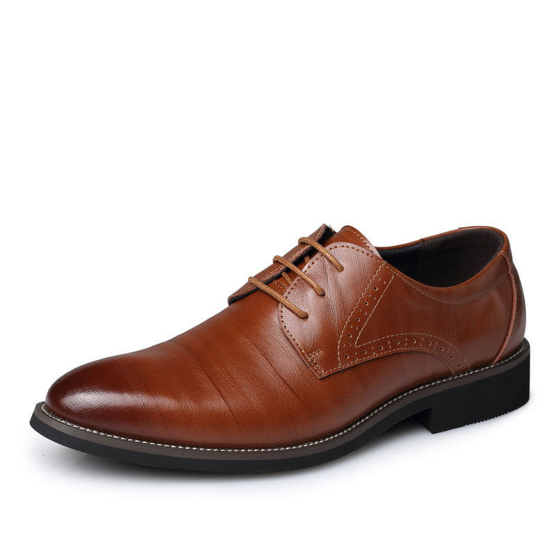 Oxford Shoes For Men Dress Shoes Genuine Leather Office Shoes Men Flats Zapatos Hombre Black Mens Oxfords BRM-276-Dollar Bargains Online Shopping Australia