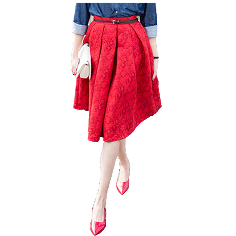 Summer Style Vintage Skirt High Waist Work Wear Midi Skirts Womens Fashion-Dollar Bargains Online Shopping Australia