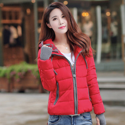 winter jacket women fashion slim short cotton-padded Hooded jacket parka female wadded jacket outerwear winter coat women-Dollar Bargains Online Shopping Australia