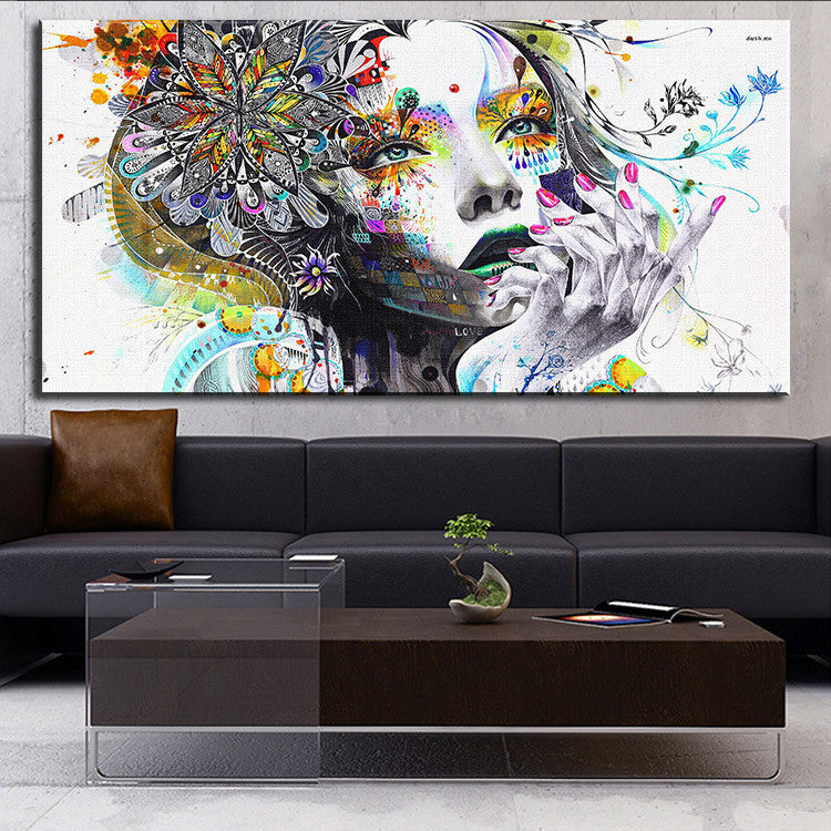 DP ARTISAN Modern wall art girl with flowers oil painting Prints Painting on canvas No frame Pictures Decor For Living Room-Dollar Bargains Online Shopping Australia