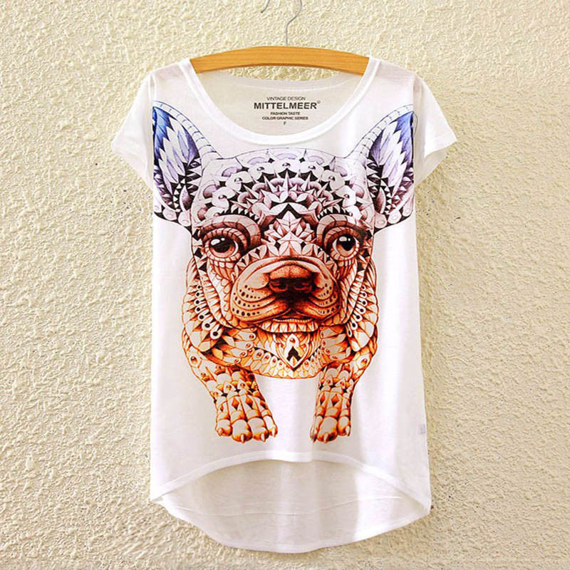 Cotton cropped t Shirt Women Short Sleeve t-shirts o-neck Causal loose Magic Unicorn T Shirt Summer top for women-Dollar Bargains Online Shopping Australia