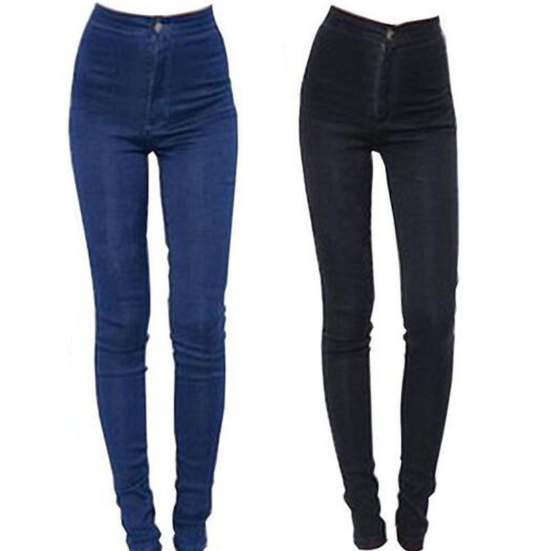 Fashion Jeans Women Pencil Pants High Waist Jeans Sexy Slim Elastic Skinny Pants Trousers Fit Lady Jeans Plus Size-Dollar Bargains Online Shopping Australia