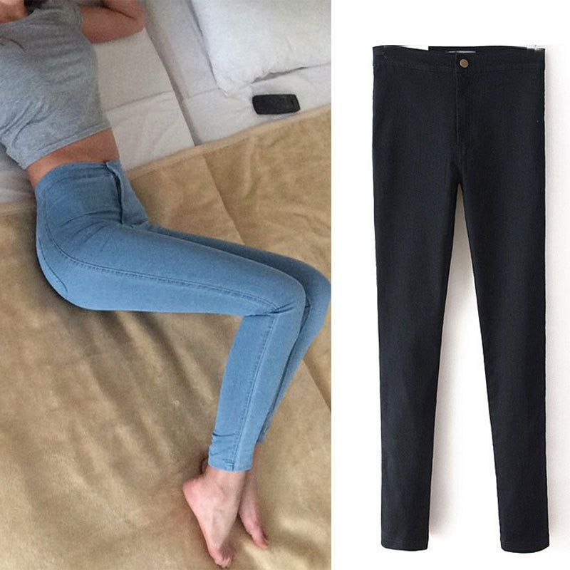 Slim Jeans For Women Skinny High Waist Jeans Woman Blue Denim Pencil Pants Stretch Waist Women Jeans Black Pants Calca Feminina-Dollar Bargains Online Shopping Australia