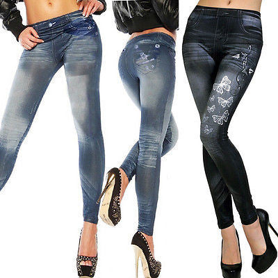 NEW Sexy Women Jean Skinny Jeggings Stretchy Slim Leggings Fashion Skinny Pants-Dollar Bargains Online Shopping Australia