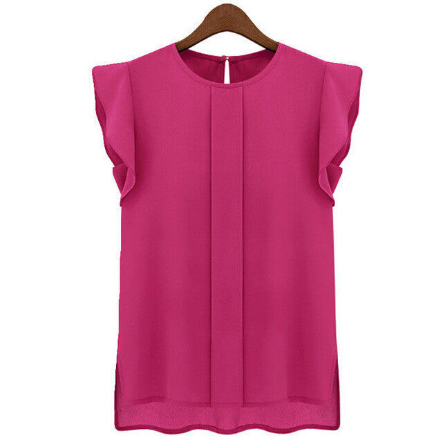 Fashion Women's Casual Loose Sleeveless Chiffon Vest Tank T Shirt Tops S M L XL-Dollar Bargains Online Shopping Australia