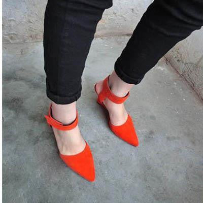 Women Wedges Shoes Fashion Brand Ankle Pointed Toe Pumps Sexy Sandals High Heels Black Blue Orange White Women Shoes Summer-Dollar Bargains Online Shopping Australia