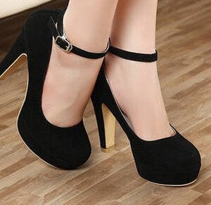 Pumps autumn thick heel shoes ol high-heeled shoes female the trend of ultra high heels female shoes-Dollar Bargains Online Shopping Australia