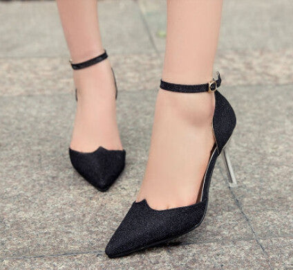 Fashion Ladies High Heels Buckle Strap Women Pointed Toe Shoes Stiletto Gorgenous Ladies Shoes-Dollar Bargains Online Shopping Australia