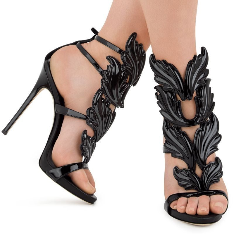 women shoes high heels sandal patent leather gladiator women pumps ladies stiletto party wedding shoes woman-Dollar Bargains Online Shopping Australia