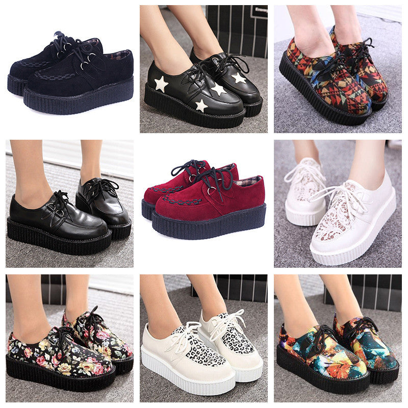 Creepers Shoes Woman plus size 35-41 platform Women Flats Shoes-Dollar Bargains Online Shopping Australia