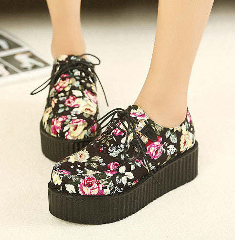 Creepers Shoes Woman plus size 35-41 platform Women Flats Shoes-Dollar Bargains Online Shopping Australia