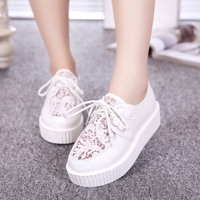 Creepers Shoes Woman plus size 35-41 platform Women Flats Shoes-Dollar Bargains Online Shopping Australia