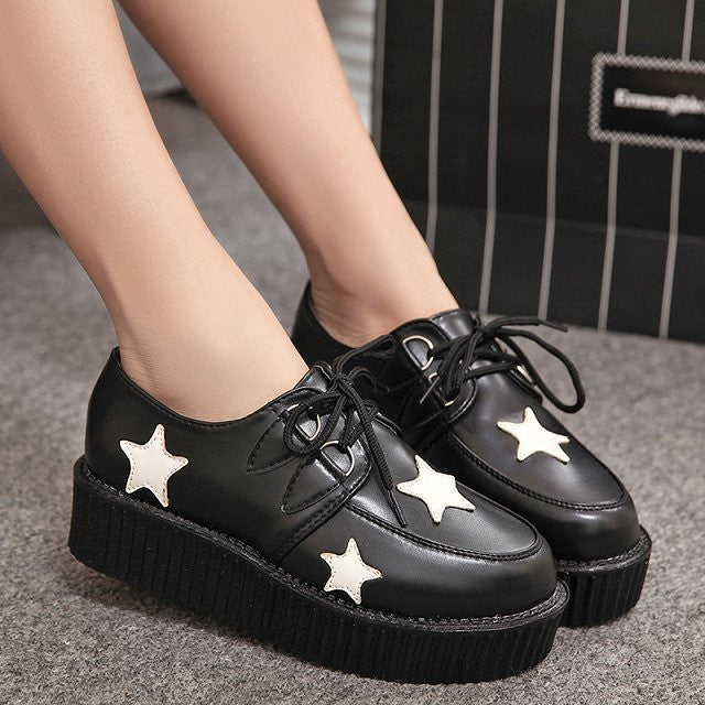 Creepers Shoes Woman plus size 35-41 platform Women Flats Shoes-Dollar Bargains Online Shopping Australia