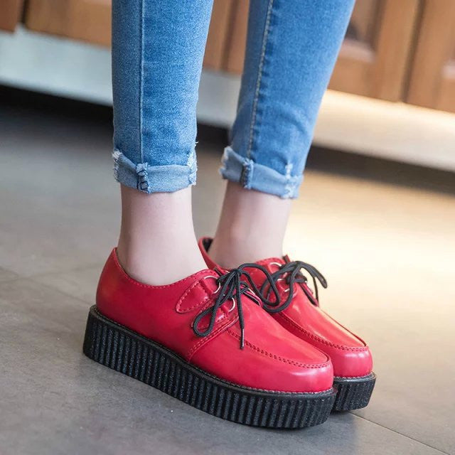 Creepers Shoes Woman plus size 35-41 platform Women Flats Shoes-Dollar Bargains Online Shopping Australia