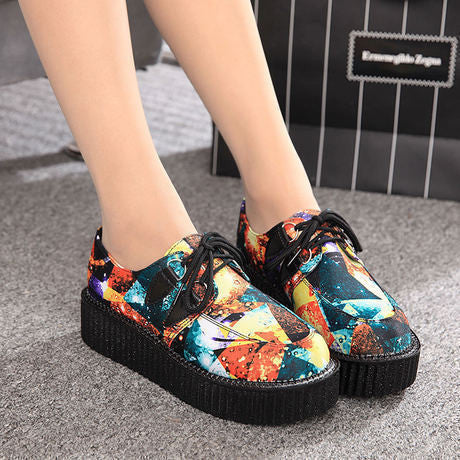 Creepers Shoes Woman plus size 35-41 platform Women Flats Shoes-Dollar Bargains Online Shopping Australia