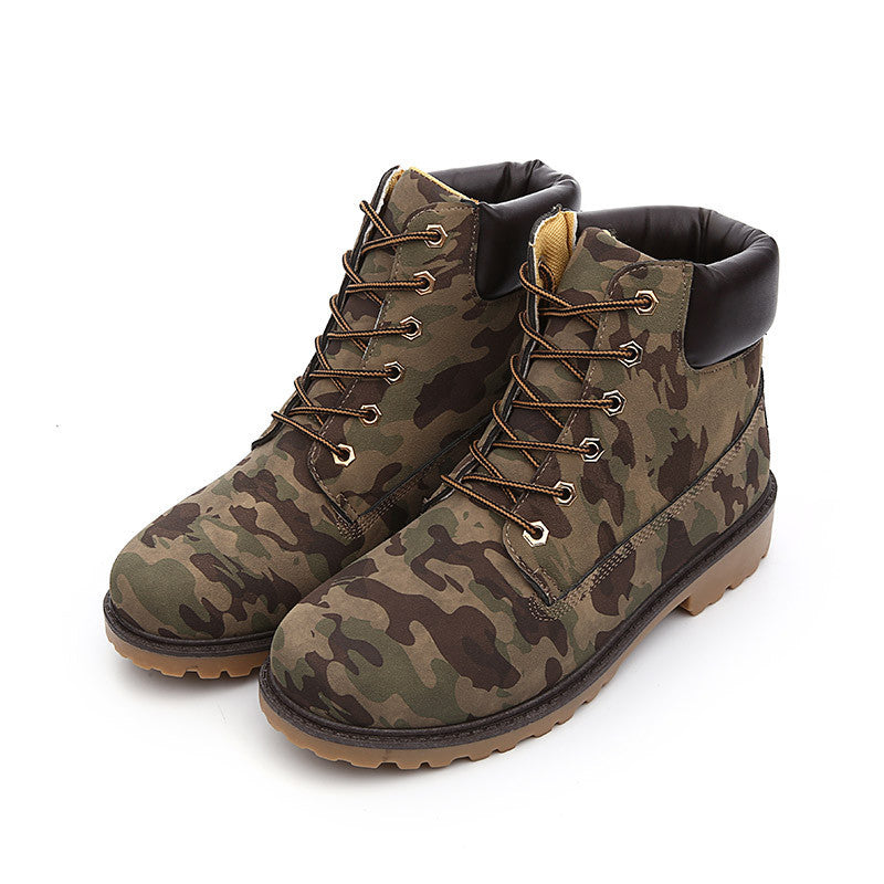 Fashion Casual Men Women Boots Autumn Winter Suede Tooling Snow boot Leather Couples Martin Big Size 36-46-Dollar Bargains Online Shopping Australia