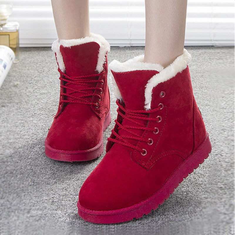 Women Boots Fashion Snow Botas Mujer Shoes Women Winter Boots Warm Fur Ankle Boots For Women Winter Shoes-Dollar Bargains Online Shopping Australia