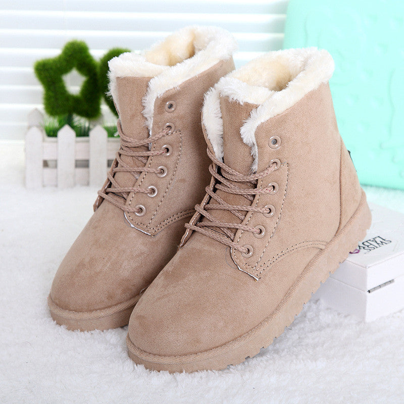 Women Boots Fashion Snow Botas Mujer Shoes Women Winter Boots Warm Fur Ankle Boots For Women Winter Shoes-Dollar Bargains Online Shopping Australia