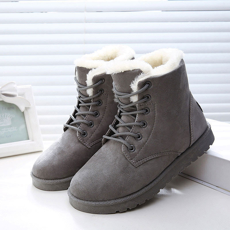 Women Boots Fashion Snow Botas Mujer Shoes Women Winter Boots Warm Fur Ankle Boots For Women Winter Shoes-Dollar Bargains Online Shopping Australia