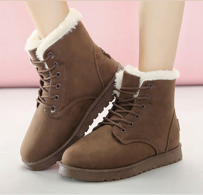 Women Boots Fashion Snow Botas Mujer Shoes Women Winter Boots Warm Fur Ankle Boots For Women Winter Shoes-Dollar Bargains Online Shopping Australia