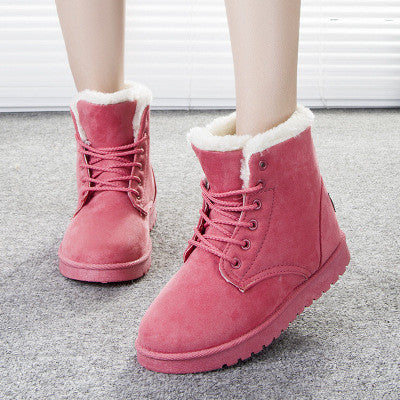 Women Boots Fashion Snow Botas Mujer Shoes Women Winter Boots Warm Fur Ankle Boots For Women Winter Shoes-Dollar Bargains Online Shopping Australia