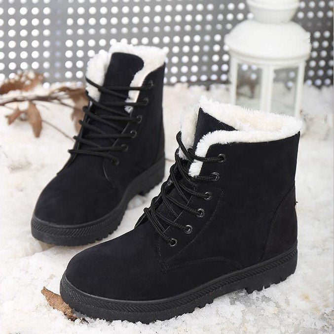 Women Boots Fashion Snow Botas Mujer Shoes Women Winter Boots Warm Fur Ankle Boots For Women Winter Shoes-Dollar Bargains Online Shopping Australia