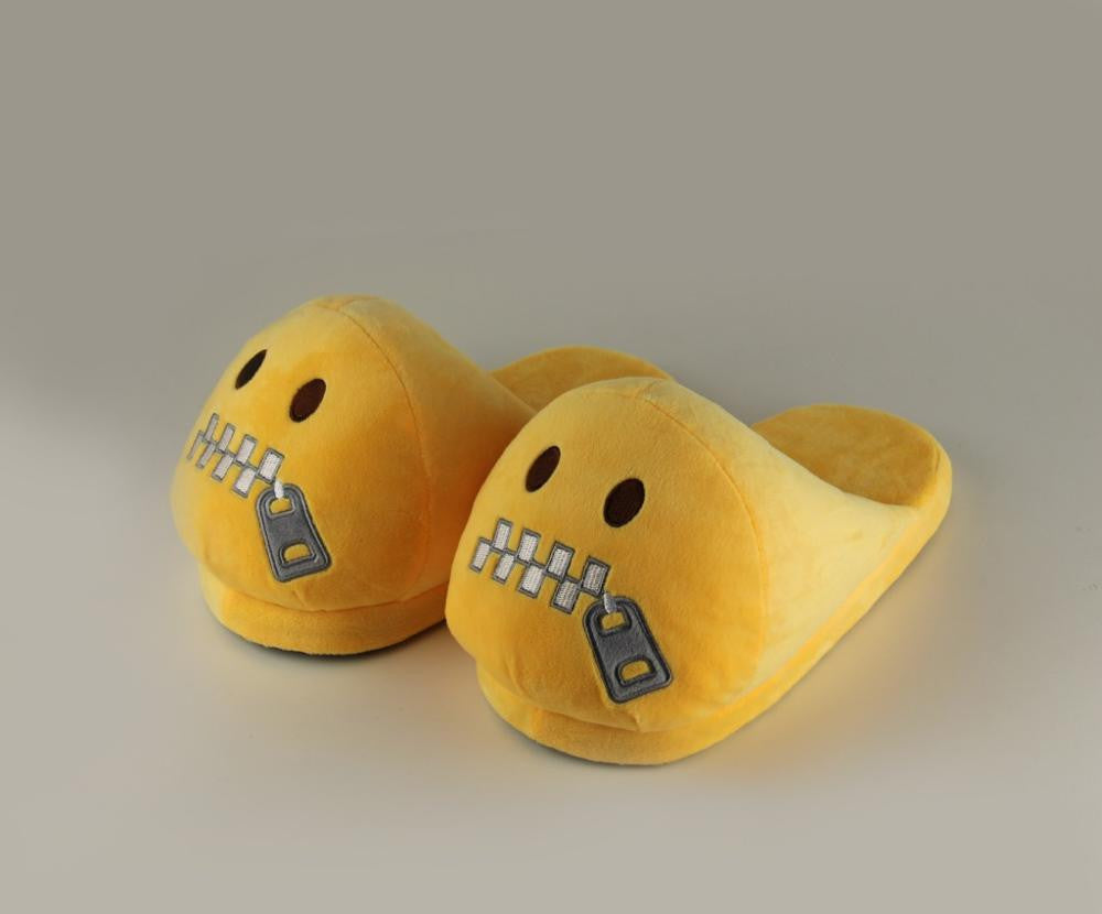 Indoor Warm Emoji Slippers Winter Cotton Plush Slipper Emoji Shoes Smiley Emoticon Winter Soft Size-Dollar Bargains Online Shopping Australia