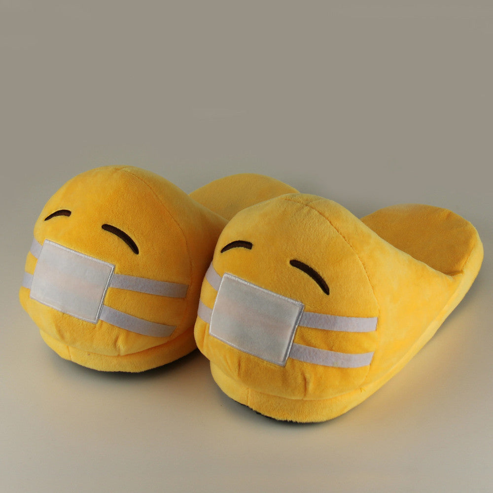 Indoor Warm Emoji Slippers Winter Cotton Plush Slipper Emoji Shoes Smiley Emoticon Winter Soft Size-Dollar Bargains Online Shopping Australia