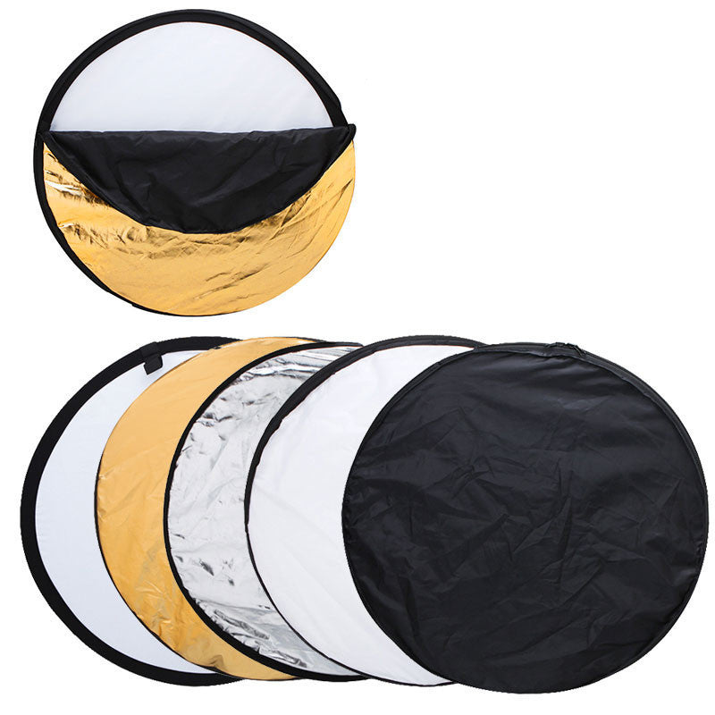 24" 60cm 5 in 1 Portable Collapsible Light Round Photography Reflector for Studio Multi Photo Disc-Dollar Bargains Online Shopping Australia