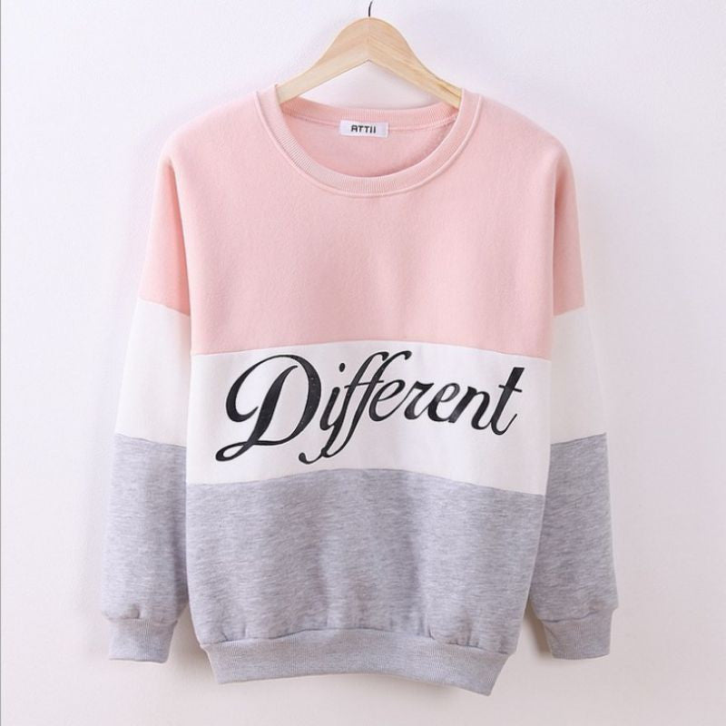 Letter Printed Women Pullover Tops Sweat Shirt Blouse Sweater Thick Tracksuits Sudaderas Y8-Dollar Bargains Online Shopping Australia